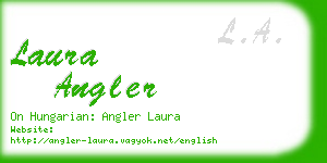 laura angler business card